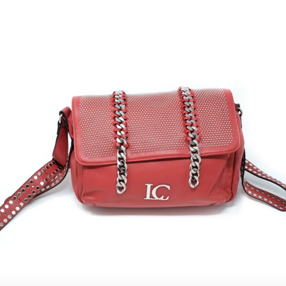 La Carrie Women's Unforgettable Mail Bag - Red Silver Bags - (BRAND NEW- NEVER U